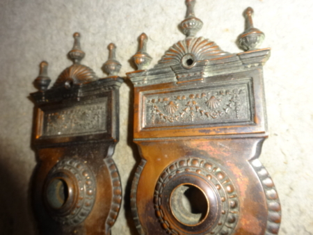 Antique Gothic Door Plates